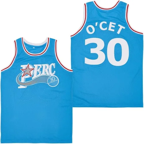 Vista 5 de PERC30 Camiseta de baloncesto #30 Perc O'Cet Movie para hombre cosida Negro
