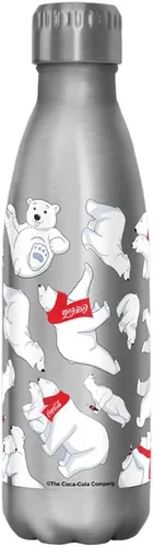 Vista 3 de Coca-Cola Polar Toss - Botella de acero inoxidable de 17 onzas