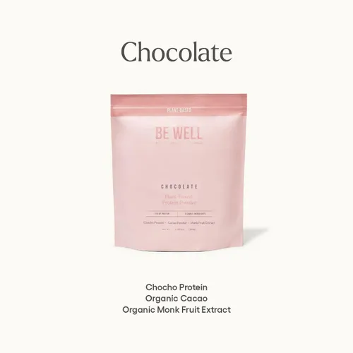 Vista 9 de Be Well By Kelly - Proteína en polvo a base de plantas de chocolate, vegana 0.74 oz de proteína 9G de fibra 1 NetCarb (3 ingredientes, 20 porciones)