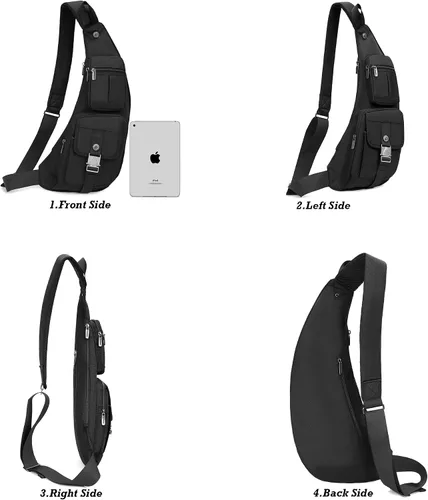 Vista 43 de Nicgid Sling Bag - Mochila bandolera para hombre), LYSB01NH075BJ-SPRTSEQIP