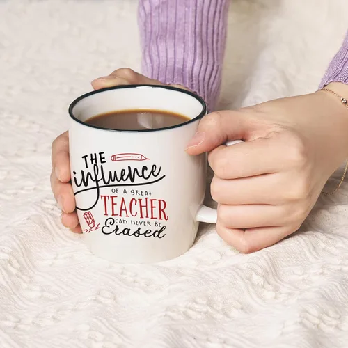 Vista 5 de ELEGANTPARK Regalos para Maestros para Regalos de Agradecimiento a Maestros para Mujeres Taza de Café Cumpleaños San Valentín Graduación Acción