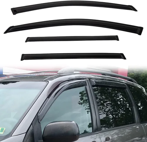 Vista 31 de Protectores de lluvia compatibles con modelos Trailblazer/GMC Envoy 2002-2009 para 5 pasajeros, visera de ventana lateral, deflector de viento