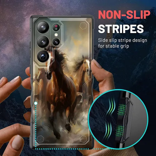 Vista 513 de Funda para Galaxy A14 5G, [Doble Capa][Protección contra Caídas de Grado Militar de 10 Pies] [Antideslizante] Funda Resistente a Prueba de Golpes