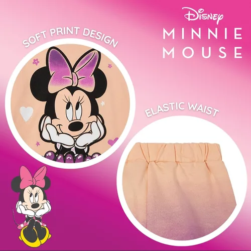 Vista 4 de Disney Conjunto de camiseta y pantalones cortos de felpa francesa, tallas de bebé a niño grande (12 meses - 14-16)