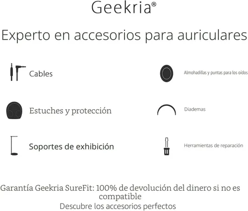 Vista 7 de Geekria QuickFit - Almohadillas de repuesto para auriculares inalámbricos Skullcandy Crusher, Crusher EVO, Crusher ANC, Hesh 3/EVO/ANC, Venue ANC