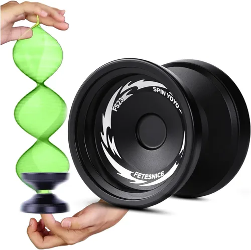 Vista 2 de FETESNICE Yoyo FS23 Yoyo profesional sensible para niños de 8 a 12 años, yoyo que no responde para adultos, truco de metal de doble función