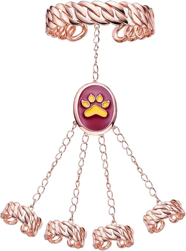 Vista 4 de ZAG STORE - Mariquita Milagrosa - Pulsera Púrpura Tigresa, Rosa, Púrpura