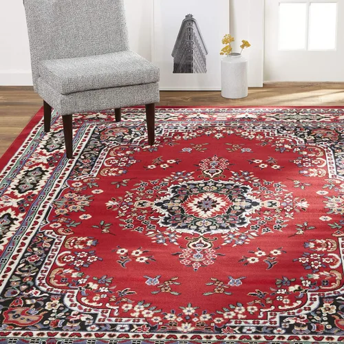 Vista 12 de Home Dynamix Premium Sakarya - Alfombra tradicional con borde de medallón, color azul campo, 9 pies 2 pulgadas x 12 pies 5 pulgadas, rectangular