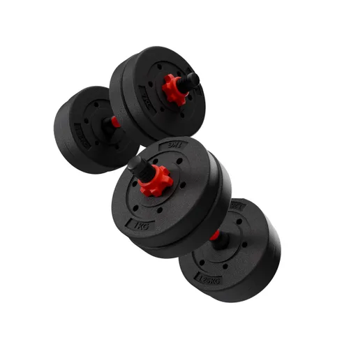 Vista 4 de Kit de Pesas Rusas y Mancuernas KSIX Negro 20 kg 19 piezas