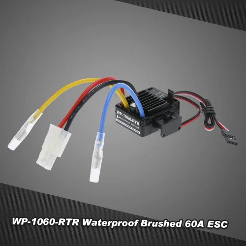 Vista 2 de Goolsky WP-1060-RTR impermeable cepillado 2S-3S 60A ESC para 1/10 Tamiya Traxxas Redcat HSP HPI RC Car