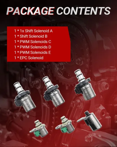 Vista 4 de Kit de solenoide de cambio de transmisión 4F27E EPC PWM 4Speed ajuste para Focus 2.0L 2000-2008, Ma-zd-a 5 6 2.3L 2003-2006 Reemplazo de solenoide