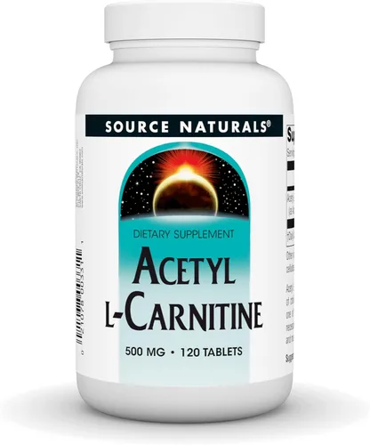Vista 8 de Source Naturals Acetil L-carnitina, 500 mg, 30 tabletas