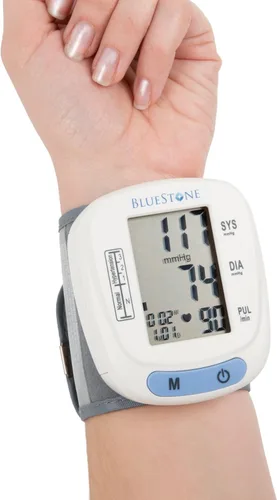 Vista 2 de Máquina de presión arterial - Monitor de presión arterial y pulso para salud cardíaca con pantalla LCD digital, recuperación de memoria, puño