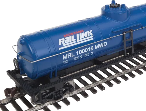Vista 2 de Walthers Trainline HO Escala Modelo Tanque Coche Montana Rail Link #100016, M5093