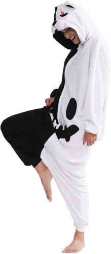 Vista 8 de Adult Animal One-piece Pajamas Cosplay Animal Homewear Sleepwear Jumpsuit Costume for Women and Men