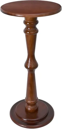 Vista 14 de SwallowLiving Mesa de bebida de madera maciza para espacios pequeños, mesa