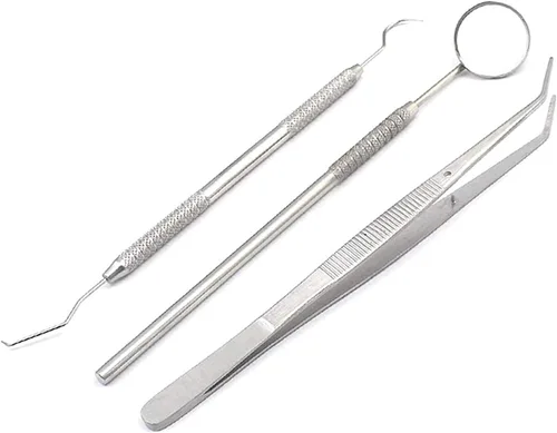 Vista 2 de G.S 45 Instrumentos Básicos Dental Set Espejo Explorer College PLIER