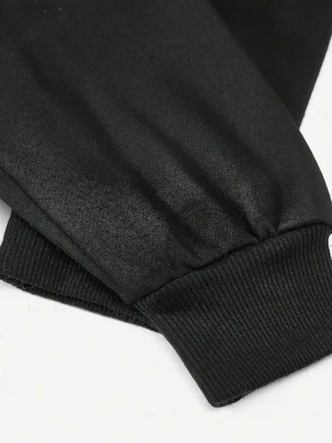 Vista 6 de Floerns Sudadera con capucha de manga larga con estampado gráfico de corazón para niñas