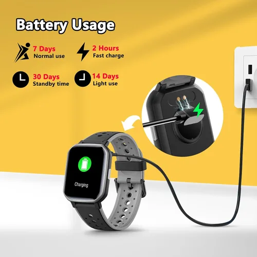 Vista 7 de Reloj inteligente para niños y adolescentes, rastreador de fitness sin necesidad de teléfono, reloj para niños y niñas con 19 modos deportivos