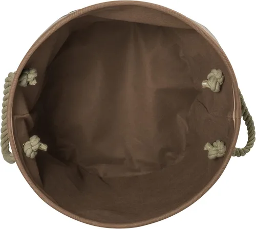 Vista 11 de Bone Dry - Cesta de almacenamiento para mascotas, diseño de parche de pata rayado, aguamarina, rectángulo pequeño