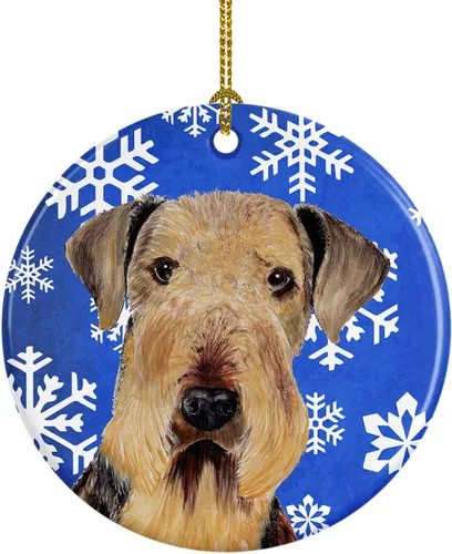 Vista 271 de Caroline's Treasures Cavalier Spaniel - Adorno de cerámica para colgar en el árbol de Navidad, para el hogar, Navidad, fiestas, regalo, 3 pulgadas