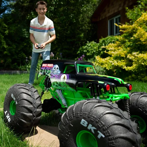 Vista 8 de Monster Jam, Camión monstruo oficial Mega Grave Digger todo terreno, más de Mega Grave Digger (V2)