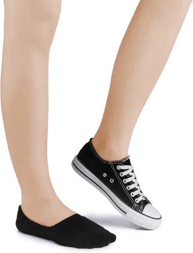 Vista 6 de Leotruny 6 pares de calcetines unisex de algodón atlético antideslizantes corte bajo forro plano no se muestran