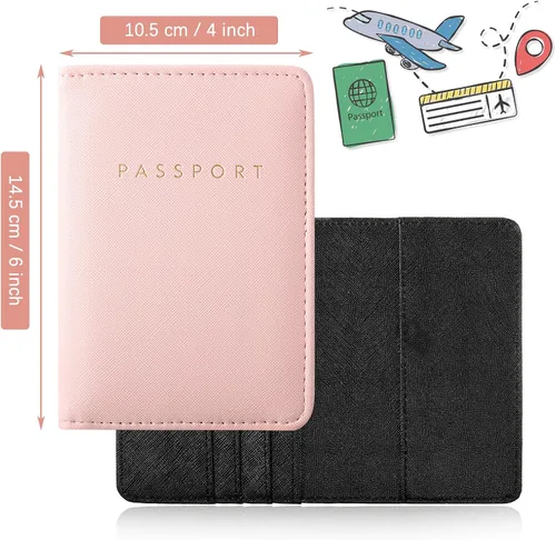 Vista 2 de 2 fundas para pasaporte nupcial, cartera de viaje, funda para pasaporte