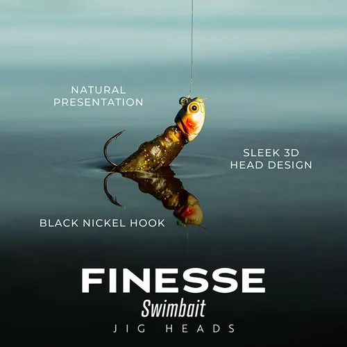 Vista 4 de 6th Sense Finesse Jig Head for Small Soft Plastic Swimbaits American Shad
