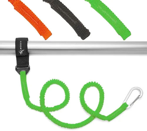 Vista 7 de Correa de remo para kayak, correa de caña de kayak, cordón elástico en espiral, accesorios de pesca para kayak y remos