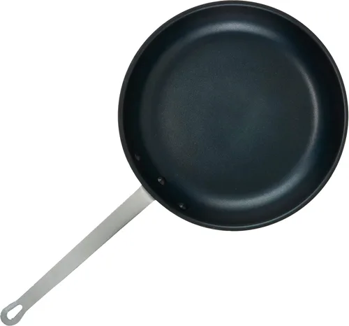 Vista 7 de Winco Majestic - Sartén antiadherente de 14.38 pulgadas, 14 pulgadas, color negro, plateado