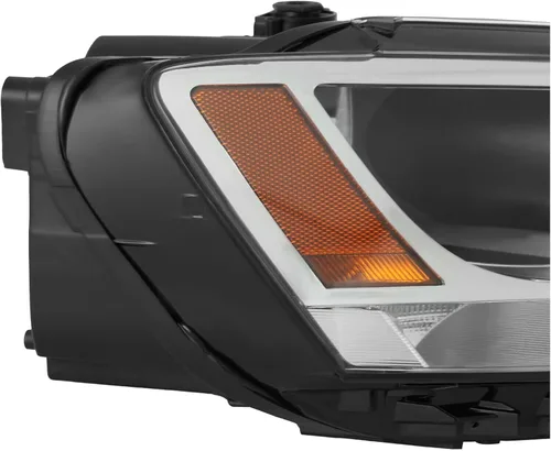 Vista 4 de GGDZTMNB Faro transparente lente carcasa negra para Volkswagen Jetta 2011