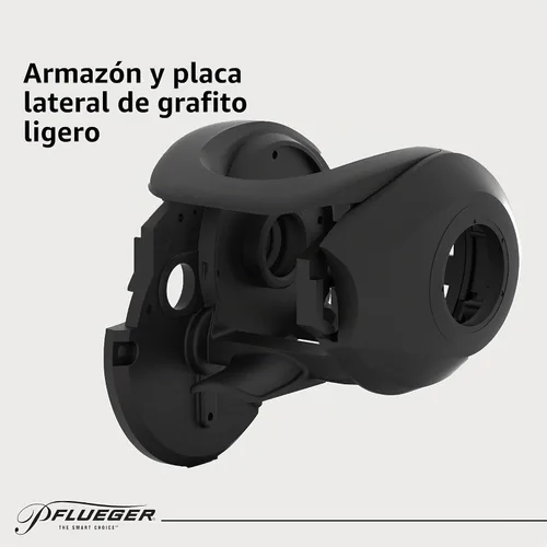 Vista 5 de Pflueger Combo de carrete de cebo y caña de pescar Monarch de perfil bajo