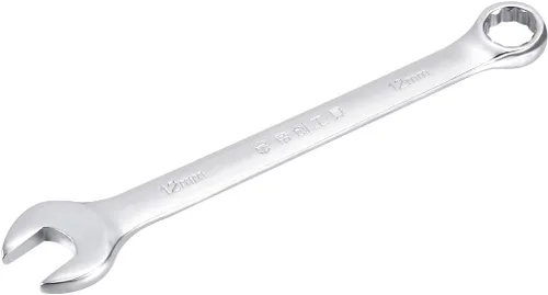 Vista 7 de uxcell Llave combinada métrica de extremo abierto, caja de 12 puntos, 0.315 in, acabado cromado, Cr-V