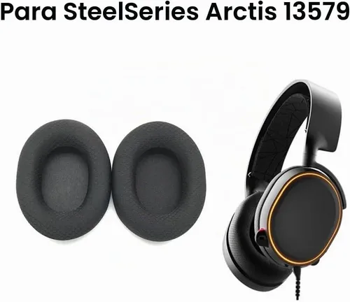 Vista 7 de Almohadillas para SteelSeries Arctis 7 5 3 almohadillas de repuesto con cuero proteico y espuma viscoelástica para auriculares SteelSeries Arctis 7