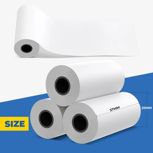 Vista 2 de TOPDON Papel térmico de 2 1/4" x 2.0' para caja registradora POS (10 rollos)