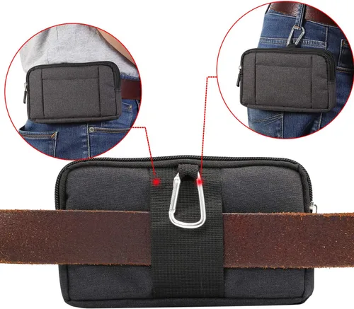 Vista 3 de Molle Pouch Riñonera deportiva para iPhone X/Xs/XR Plus y más
