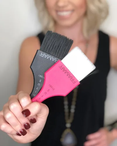 Vista 4 de Framar Power Painter - Cepillo para teñir el cabello, herramientas de balayage Hair Dying Brush to Apply Hair Color, Blending Hair Color Brush