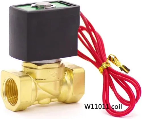Vista 3 de PXC series PXC-10 Normally Close Standard Pipe Thread thread 2 Way Compact direct actuated Brass water solenoid valve(1/4",EPDM_110V_D14511 COIL)
