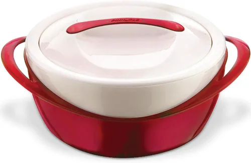 Vista 10 de Pinnacle Cacerola Grande Aislada con Tapa de 2.6 cuartos. Elegante Olla Caliente Calentador/Enfriador de Alimentos – Tazón Térmico para Servir Azul