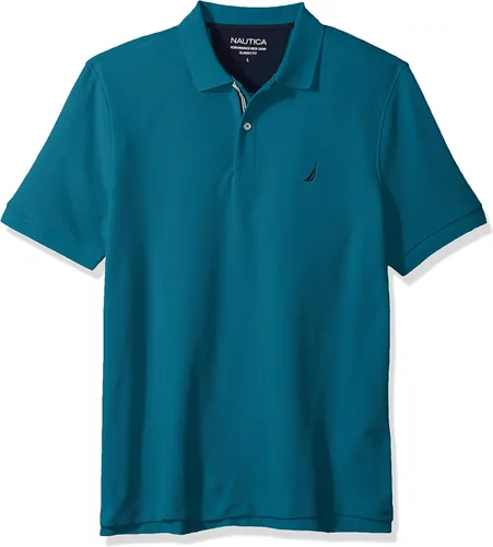 Vista 140 de Nautica playera polo clásica de mangas cortas, color sólido, para hombre