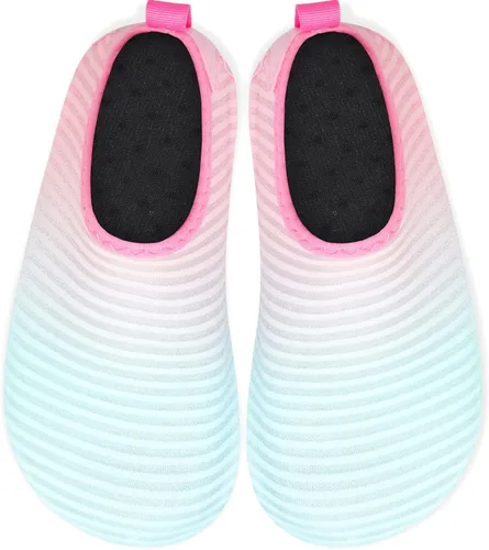 Vista 4 de Joinfree - Zapatos acuáticos de natación para niños y niñas, calcetines acuáticos de secado rápido, zapatos con sensación de pies descalzos