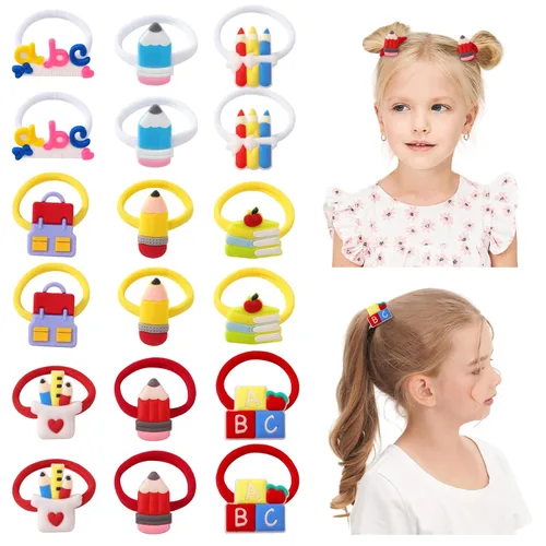 Vista 10 de 40 lazos para el pelo de 2 pulgadas para bebés y niñas, mini boutique, cinta elástica para el cabello, accesorios para niños pequeños