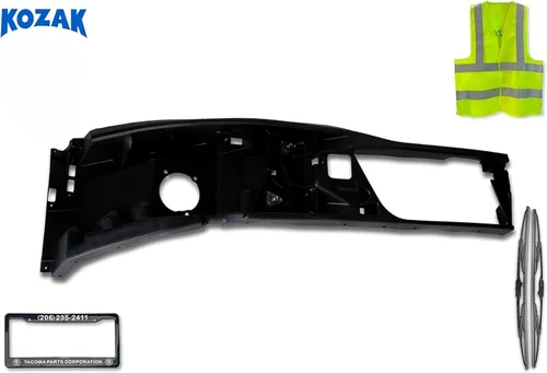 Vista 2 de Kozak Refuerzo de parachoques interior con orificio de lámpara de niebla (lado derecho del pasajero) compatible con Kenworth T680 Next Gen 2022