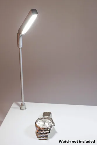 Vista 3 de 2pcs escaparate de la joyería LED poste tallo luz modelo FY-60 plata 6000K