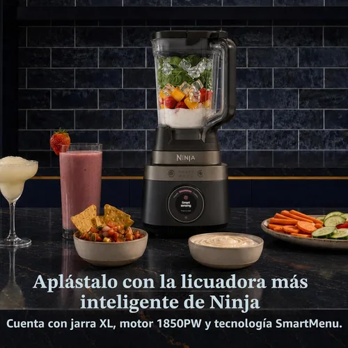 Vista 2 de Ninja CrushBOSS Batidora inteligente, 1850PW, XL 72 onzas, ónix, LB201BK Ónice