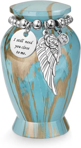 Vista 9 de SOITIS Customized Small Urns for Human Ashes Keepsake, 2.83 Inches Memorial Urn for Women Men, Aluminum Cremation Urns for Human Ashes - Engraving