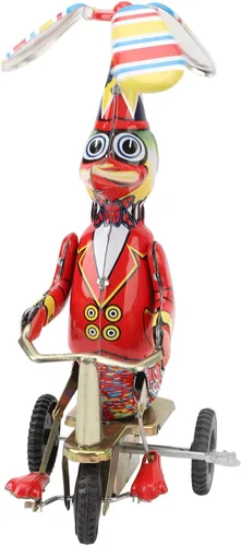 Vista 2 de Juguete de pato en lata hecho a mano delicado reloj retro cuerda juguete adulto colecciones regalo