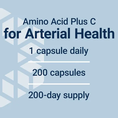 Vista 5 de Life Extension Cápsulas de L-Arginina - Suplemento de L-Arginina para hombres y mujeres con vitamina C - para apoyo del sistema inmunológico y salud