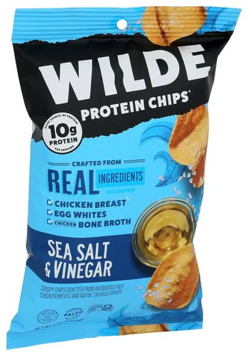 Vista 5 de Wilde Brands - Chips de pollo con vinagre de sal marina, 2.25 onzas (paquete de 2)